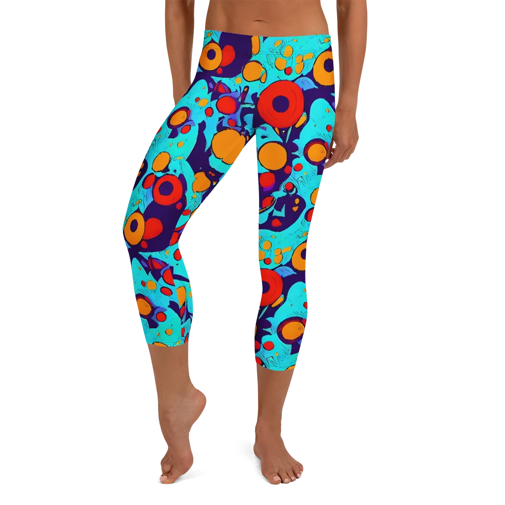 Cosmic Marrow on Capri Leggings — Front