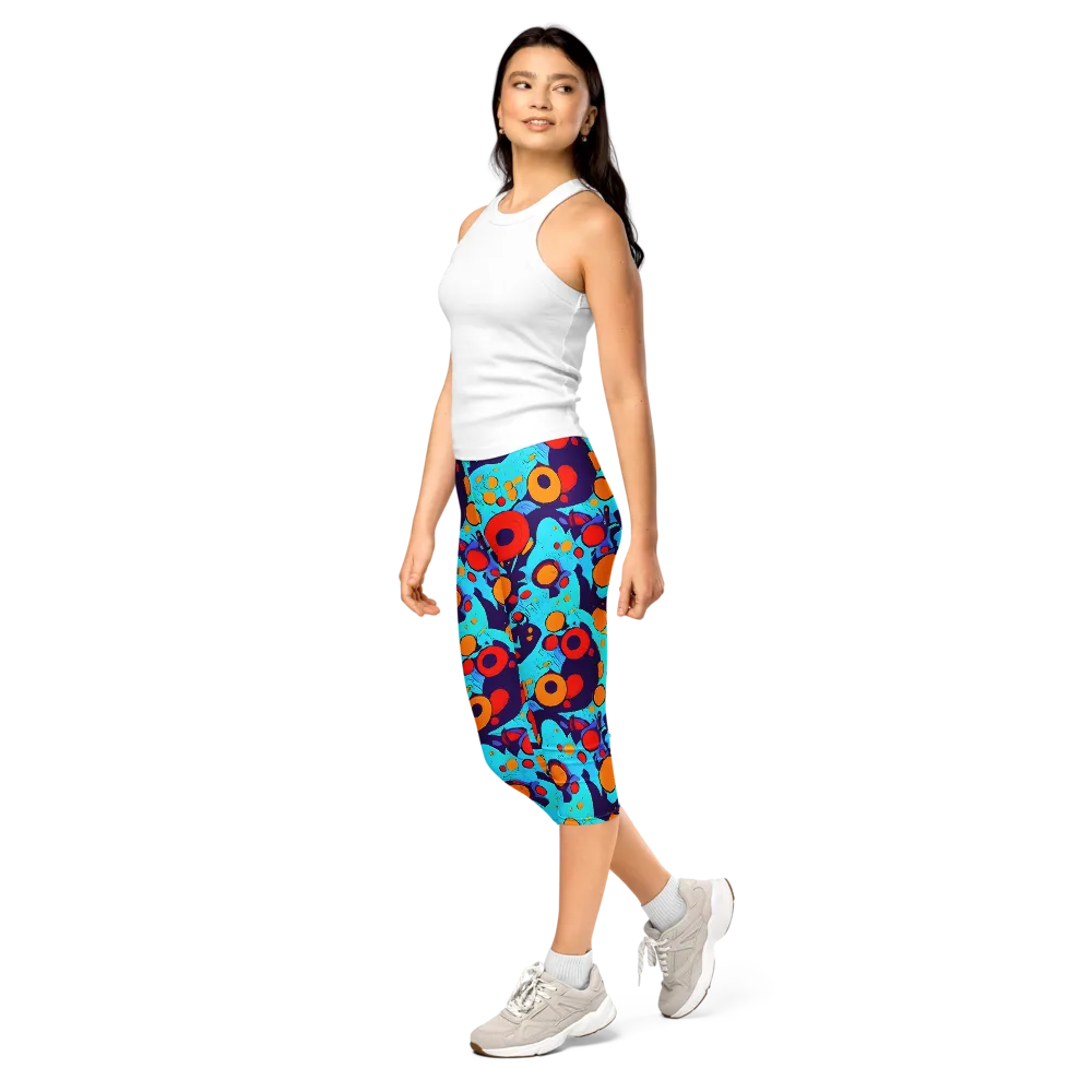 Cosmic Marrow on Capri Leggings — Left Front