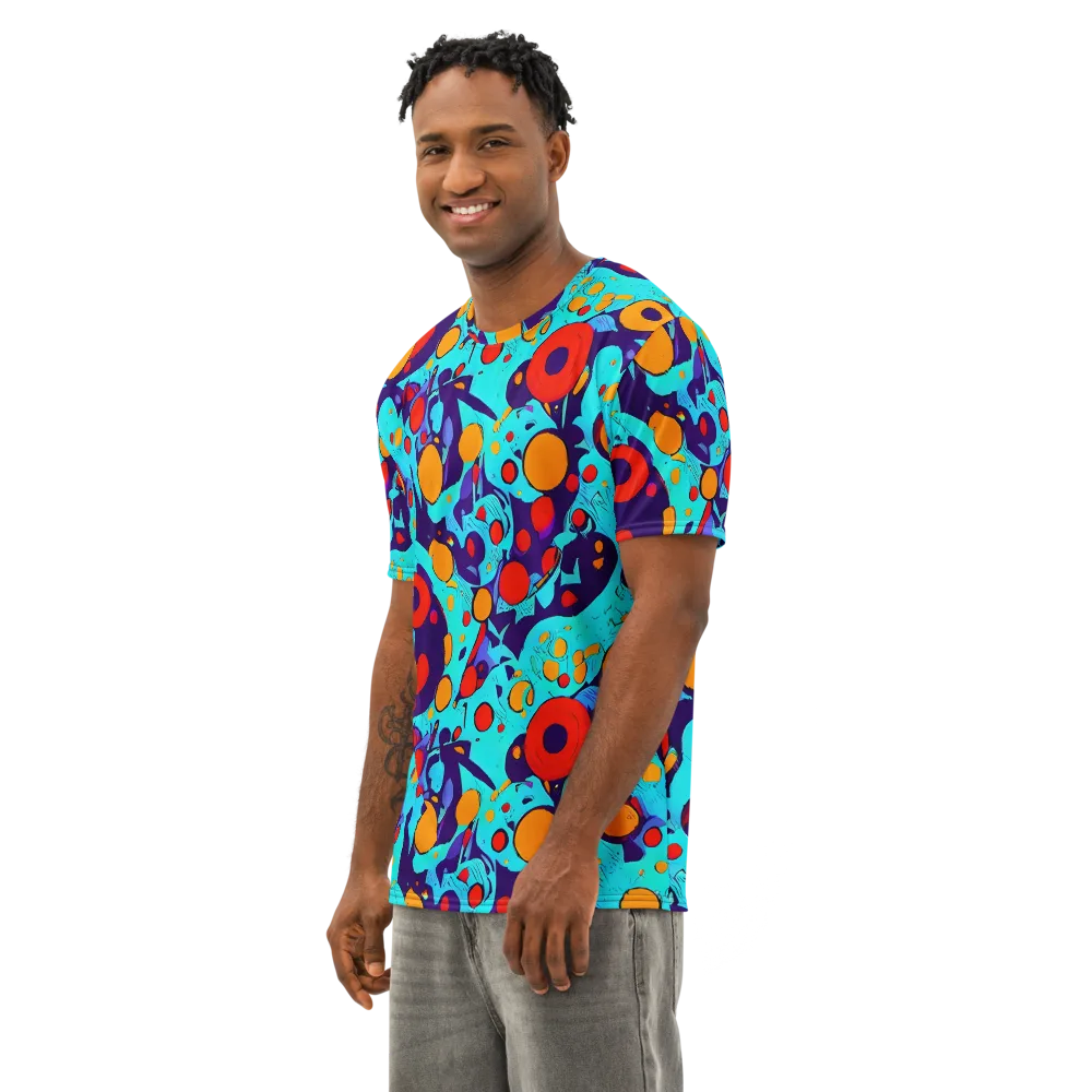 Cosmic Marrow on Men's Cotton Crew Neck T-Shirt — Left Front