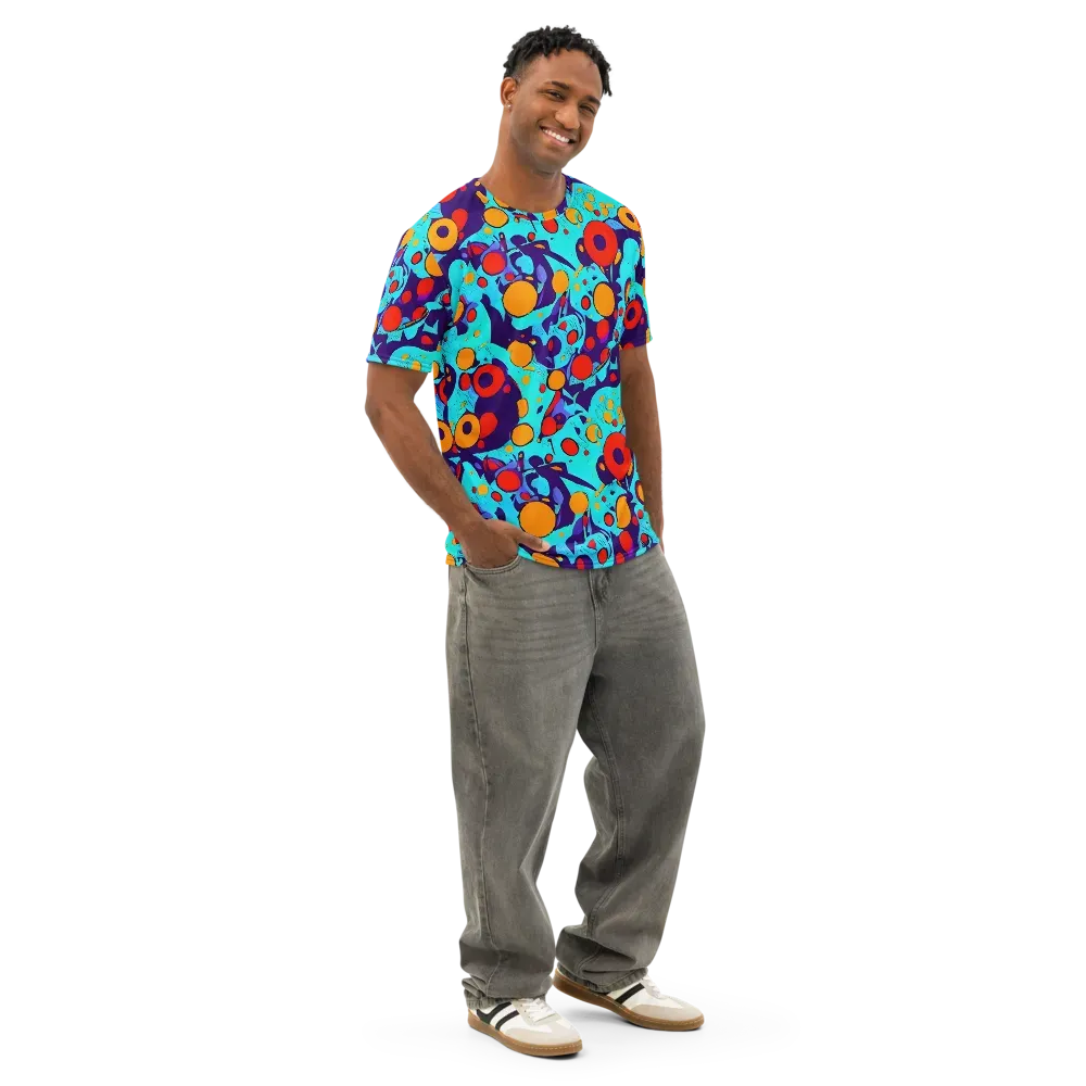Cosmic Marrow on Men's Cotton Crew Neck T-Shirt — Right Front