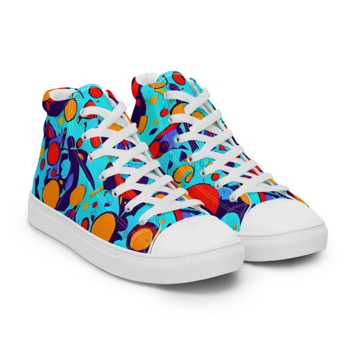 Cosmic Marrow on a Women's High Top Canvas Shoes