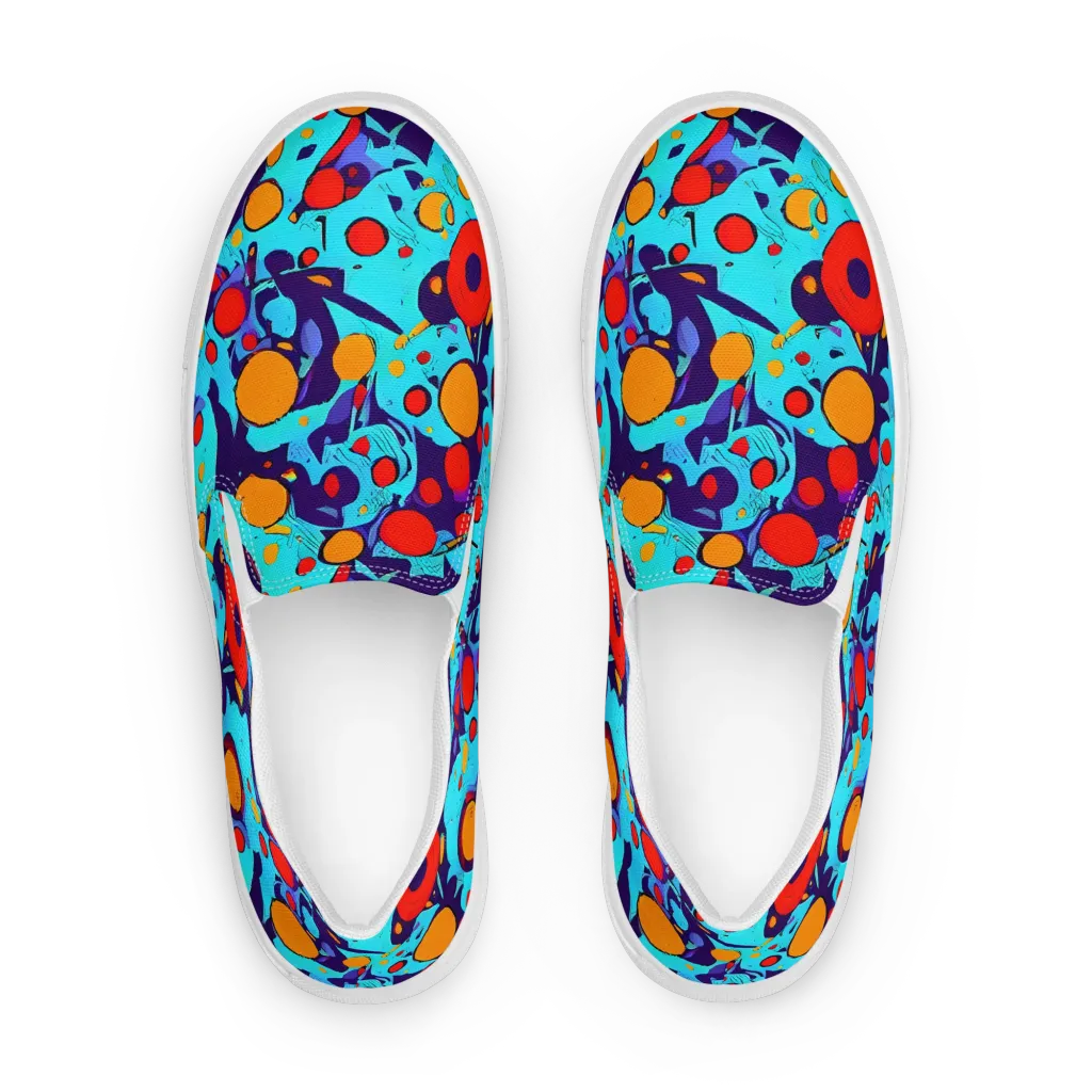Cosmic Marrow on Men's Slip-On Canvas Shoes — Front