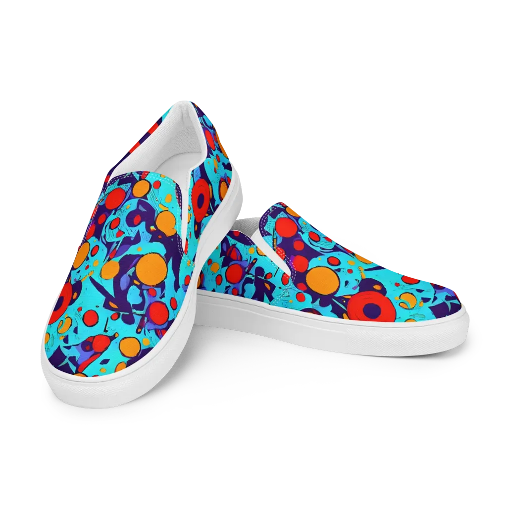 Cosmic Marrow on Men's Slip-On Canvas Shoes — Left Front