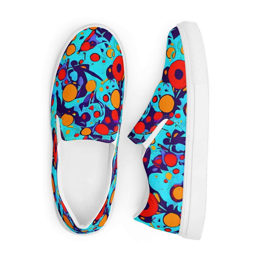 Cosmic Marrow on Men's Slip-On Canvas Shoes — Front