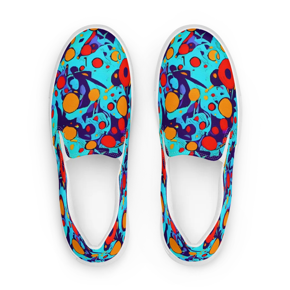 Cosmic Marrow on Women's Slip-On Canvas Shoes — Front