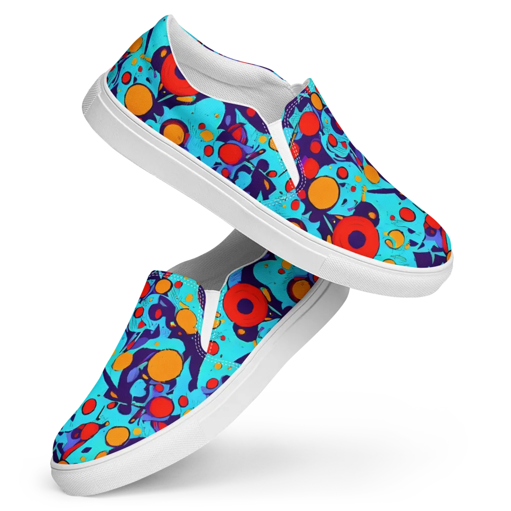 Cosmic Marrow on Women's Slip-On Canvas Shoes — Front