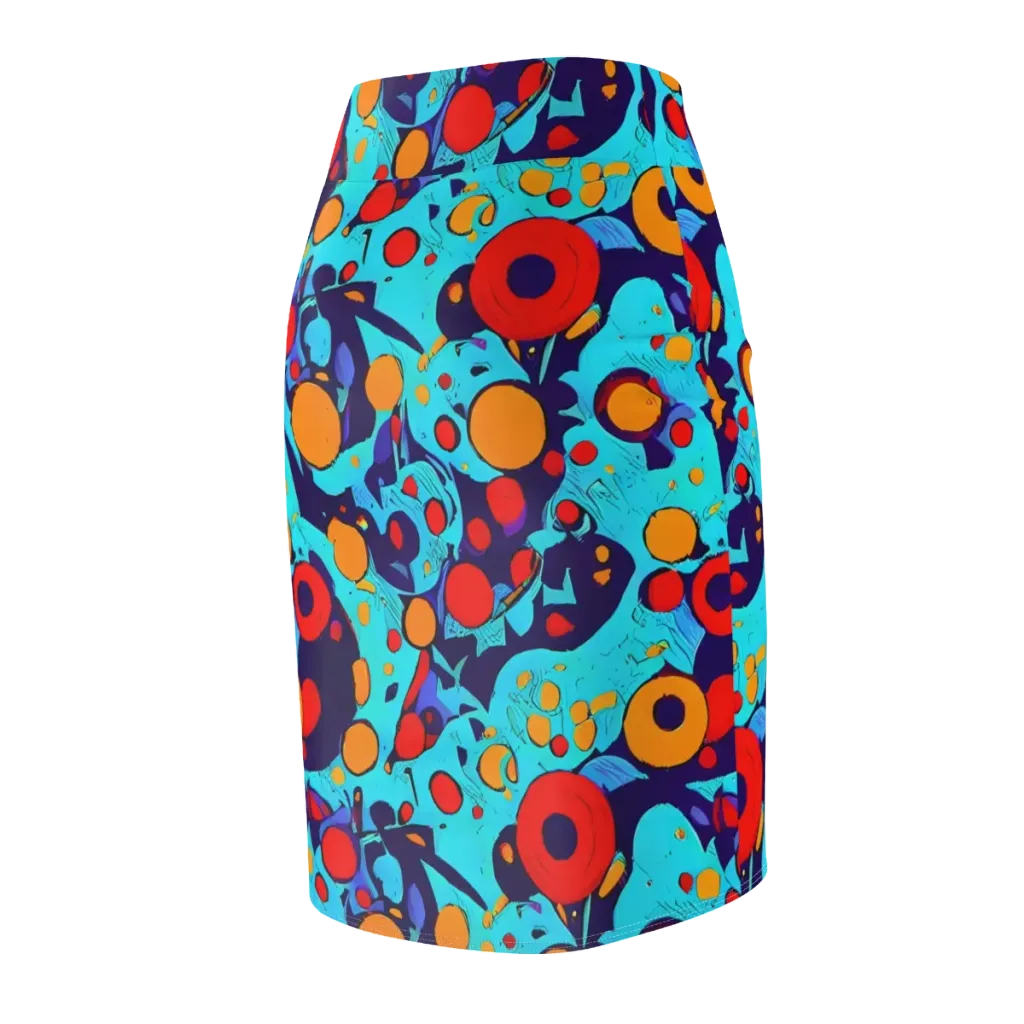 Cosmic Marrow on Pencil Skirt — Back Side