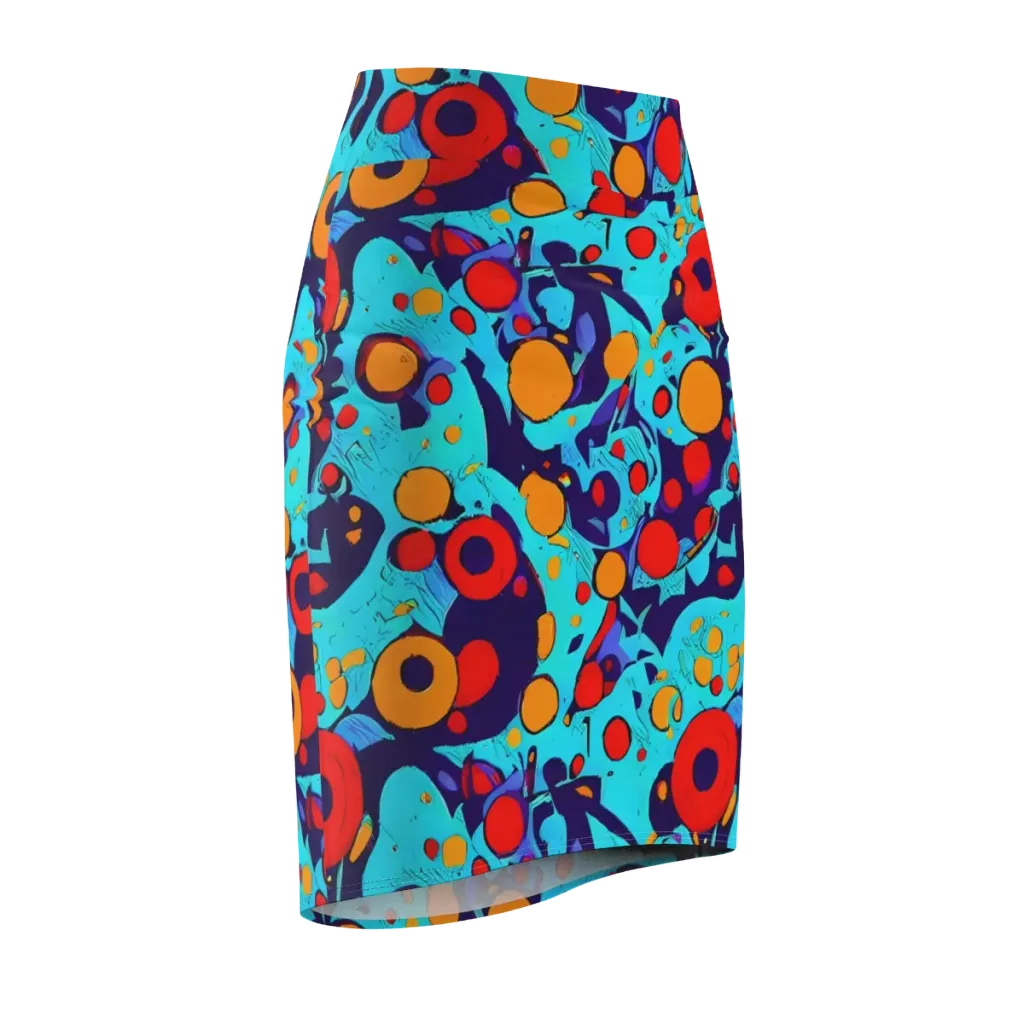 Cosmic Marrow on Pencil Skirt — Front Side