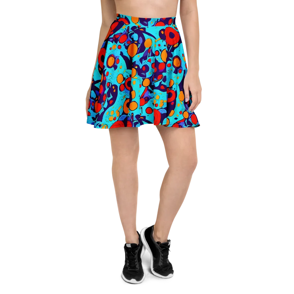Cosmic Marrow on Skater Skirt — Front
