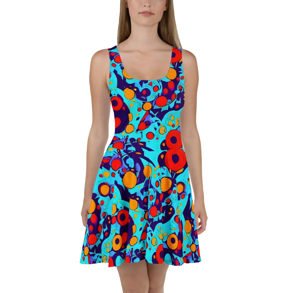Cosmic Marrow on Skater Dress — Front