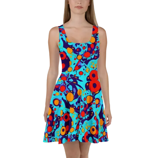 Cosmic Marrow on a Skater Dress