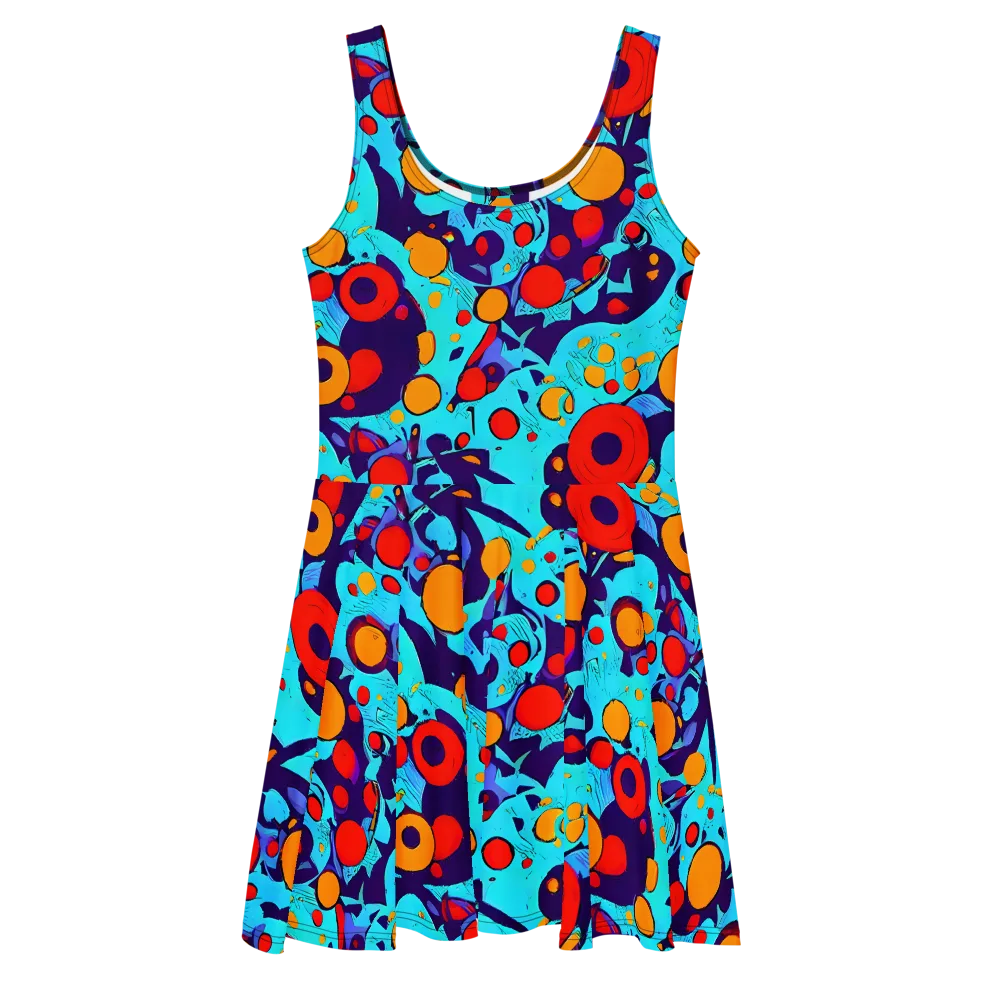 Cosmic Marrow on Skater Dress — Front