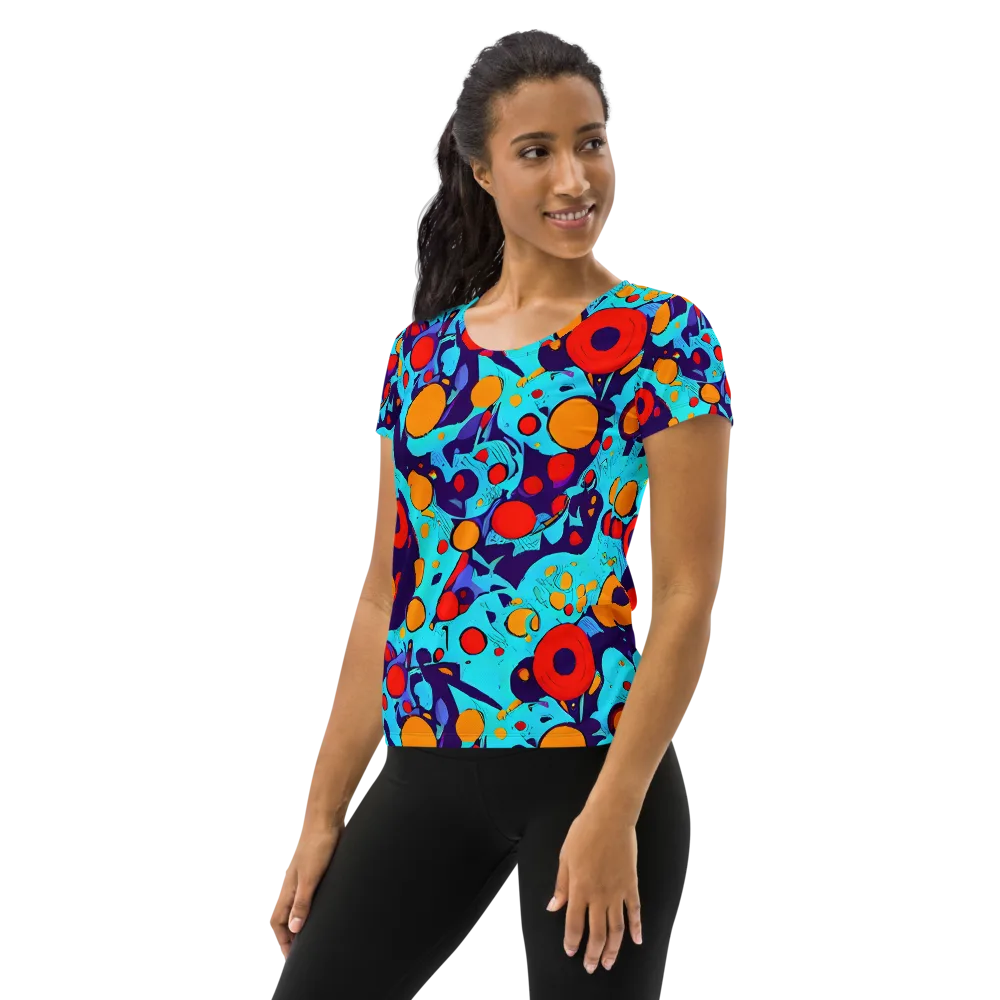 Cosmic Marrow on Women's Athletic T-Shirt — Left