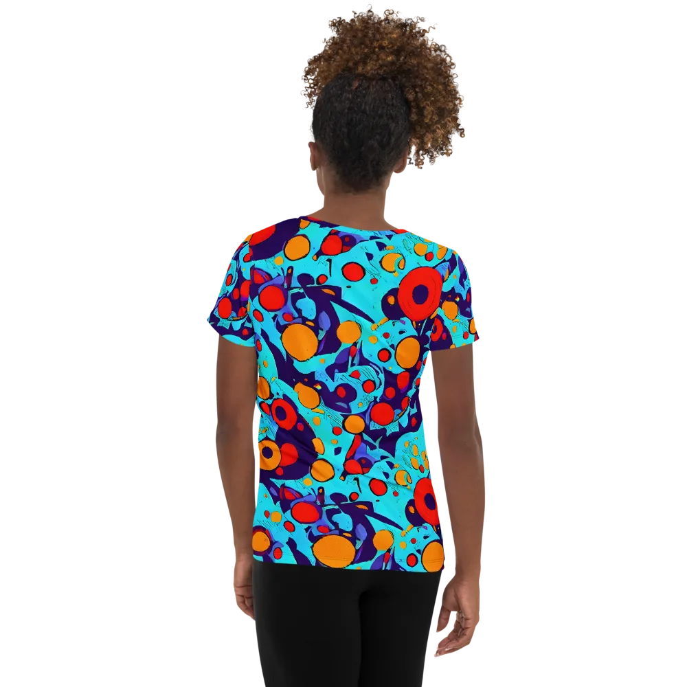 Cosmic Marrow on Women's Athletic T-Shirt — Back