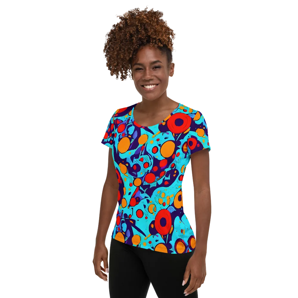 Cosmic Marrow on Women's Athletic T-Shirt — Left