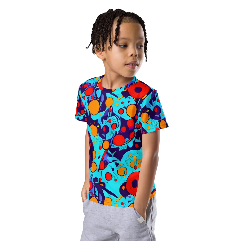 Cosmic Marrow on Kids Crew Neck T-Shirt — Left Front