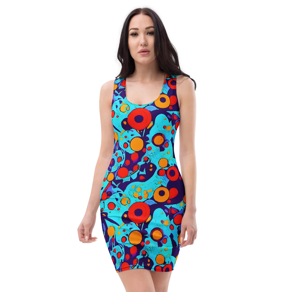 Cosmic Marrow on Bodycon Dress — Front