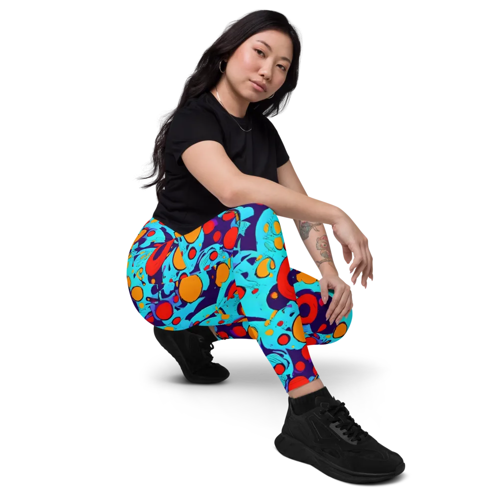 Cosmic Marrow on Leggings with Pockets — Right Front