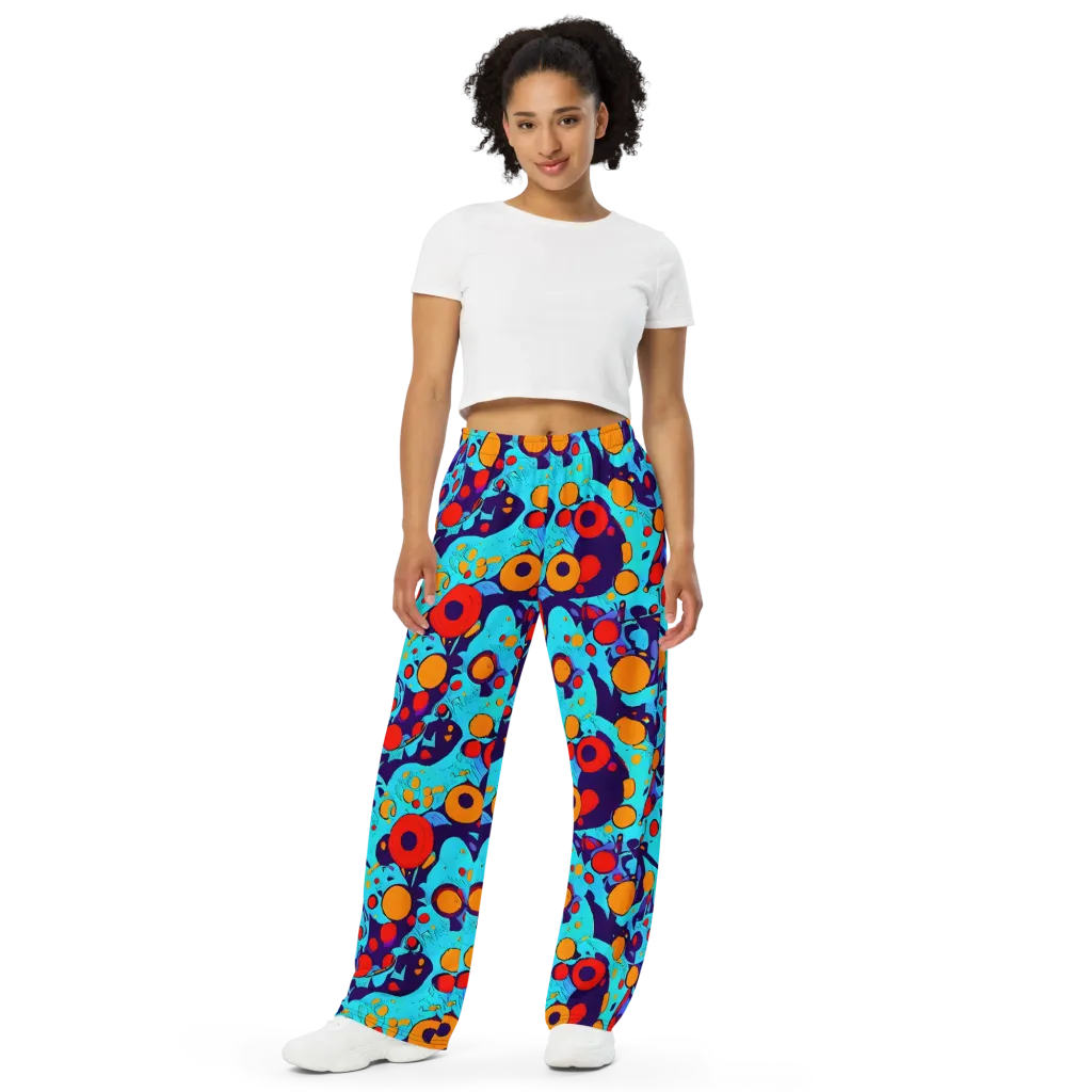 Cosmic Marrow on Wide-Leg Pants — Front