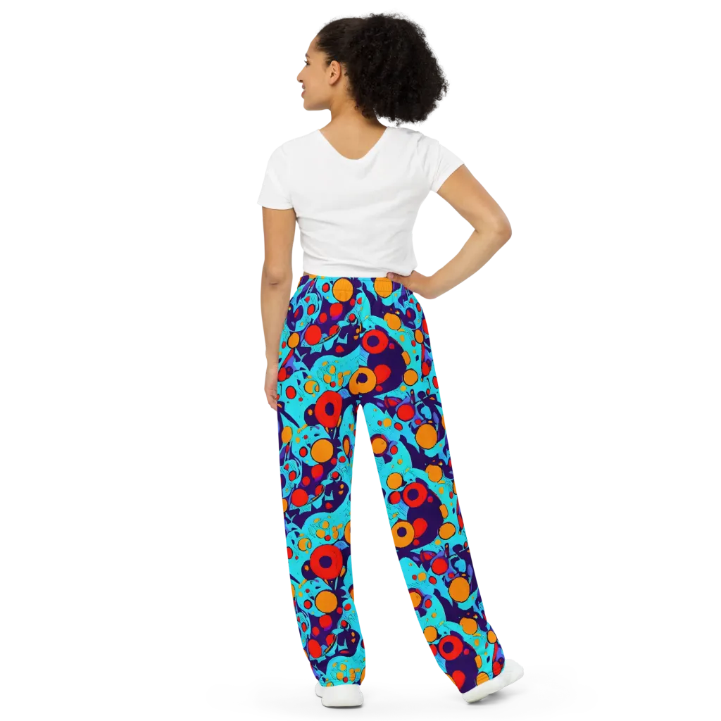 Cosmic Marrow on Wide-Leg Pants — Back