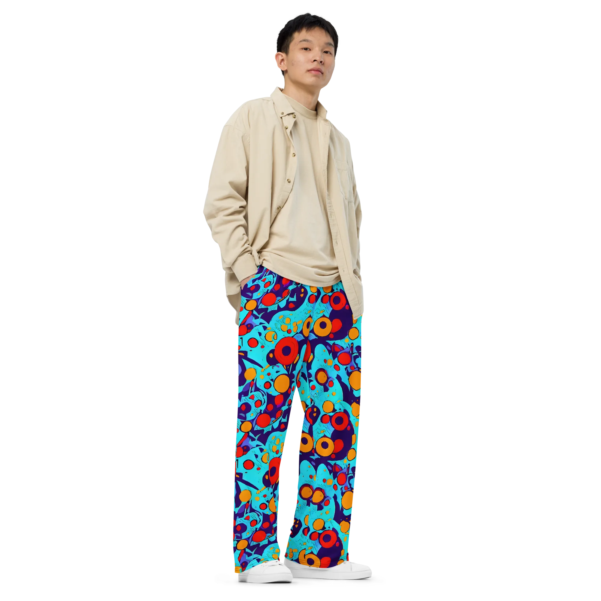 Cosmic Marrow on Wide-Leg Pants — Right Front