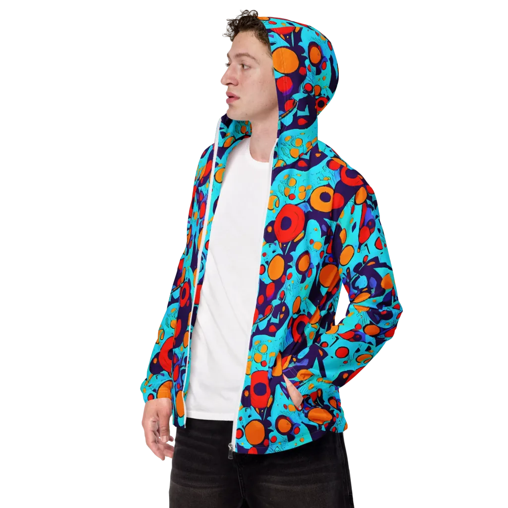 Cosmic Marrow on Men's Windbreaker — Left Front