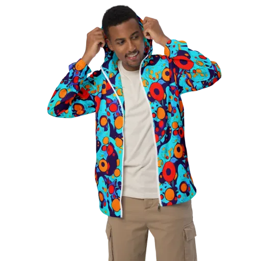 Cosmic Marrow on a Men's Windbreaker