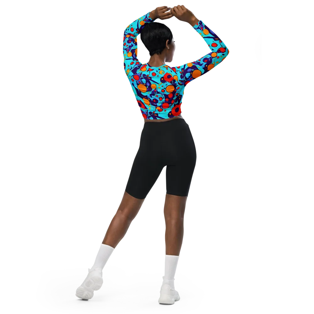Cosmic Marrow on Long Sleeve Crop Top — Back