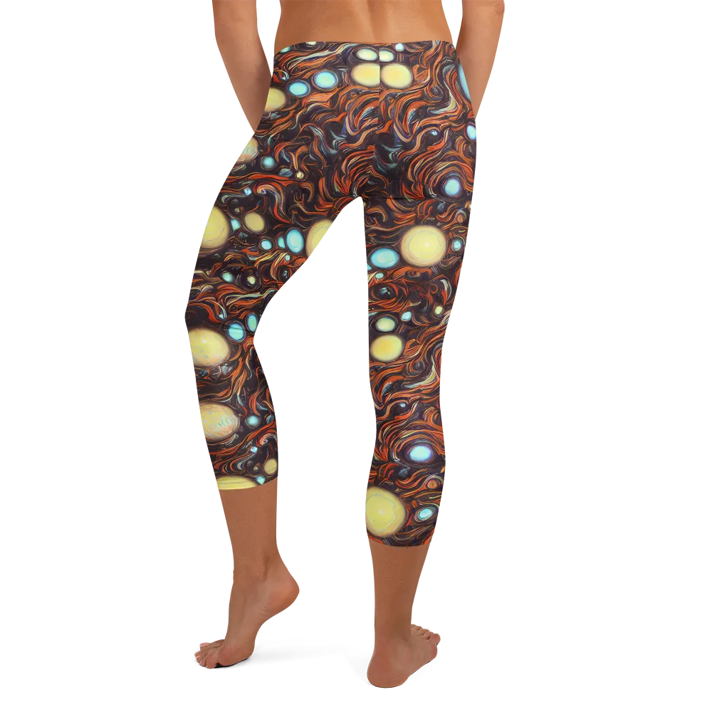 Molten Galaxies on Capri Leggings — Back