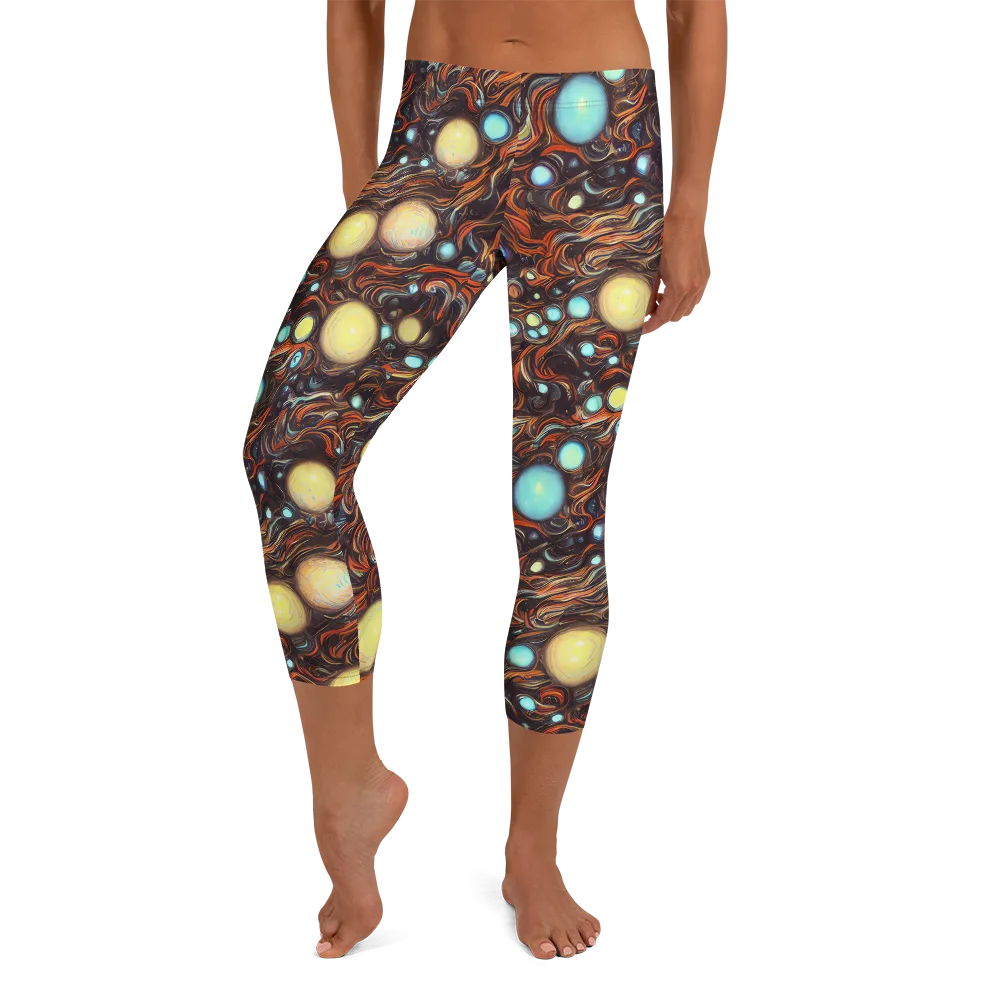 Molten Galaxies on Capri Leggings — Front