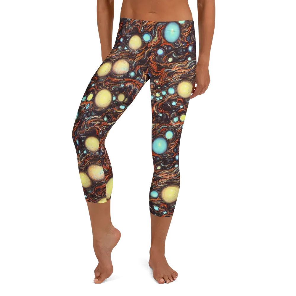 Molten Galaxies on Capri Leggings — Front