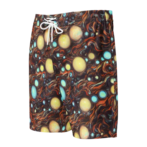 Molten Galaxies on a Men's Board Shorts