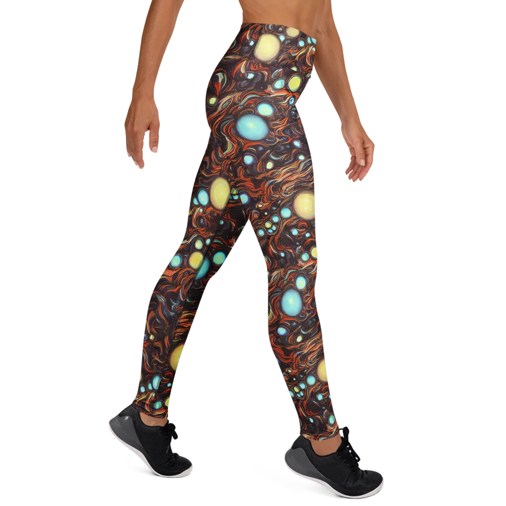 Molten Galaxies on Yoga Leggings — Right