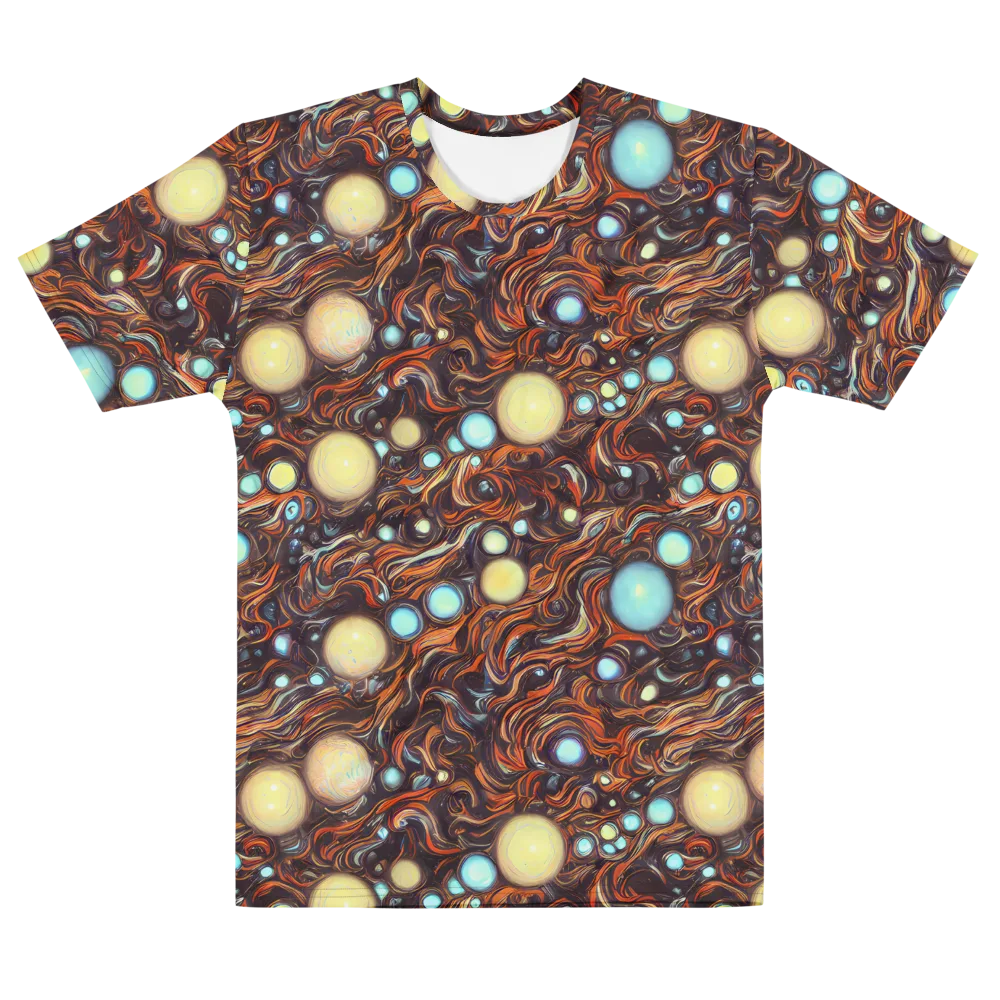 Molten Galaxies on Men's Cotton Crew Neck T-Shirt — Front