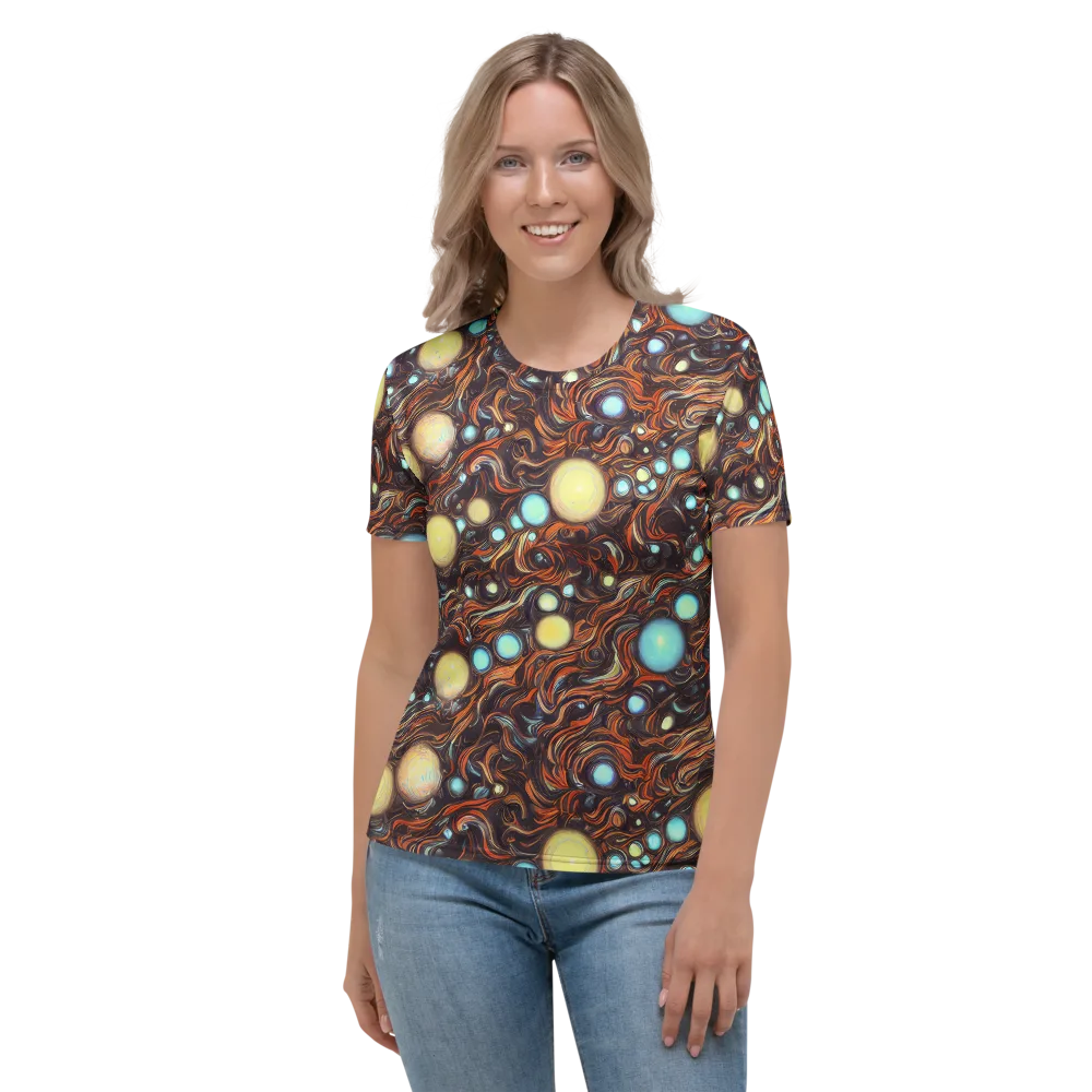 Molten Galaxies on Women's Crew Neck T-Shirt — Front