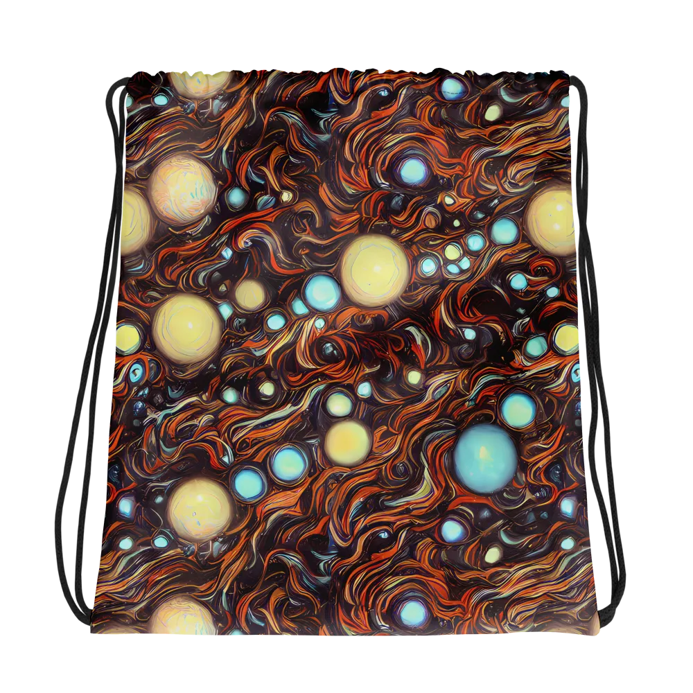 Molten Galaxies on Drawstring Bag — Photo