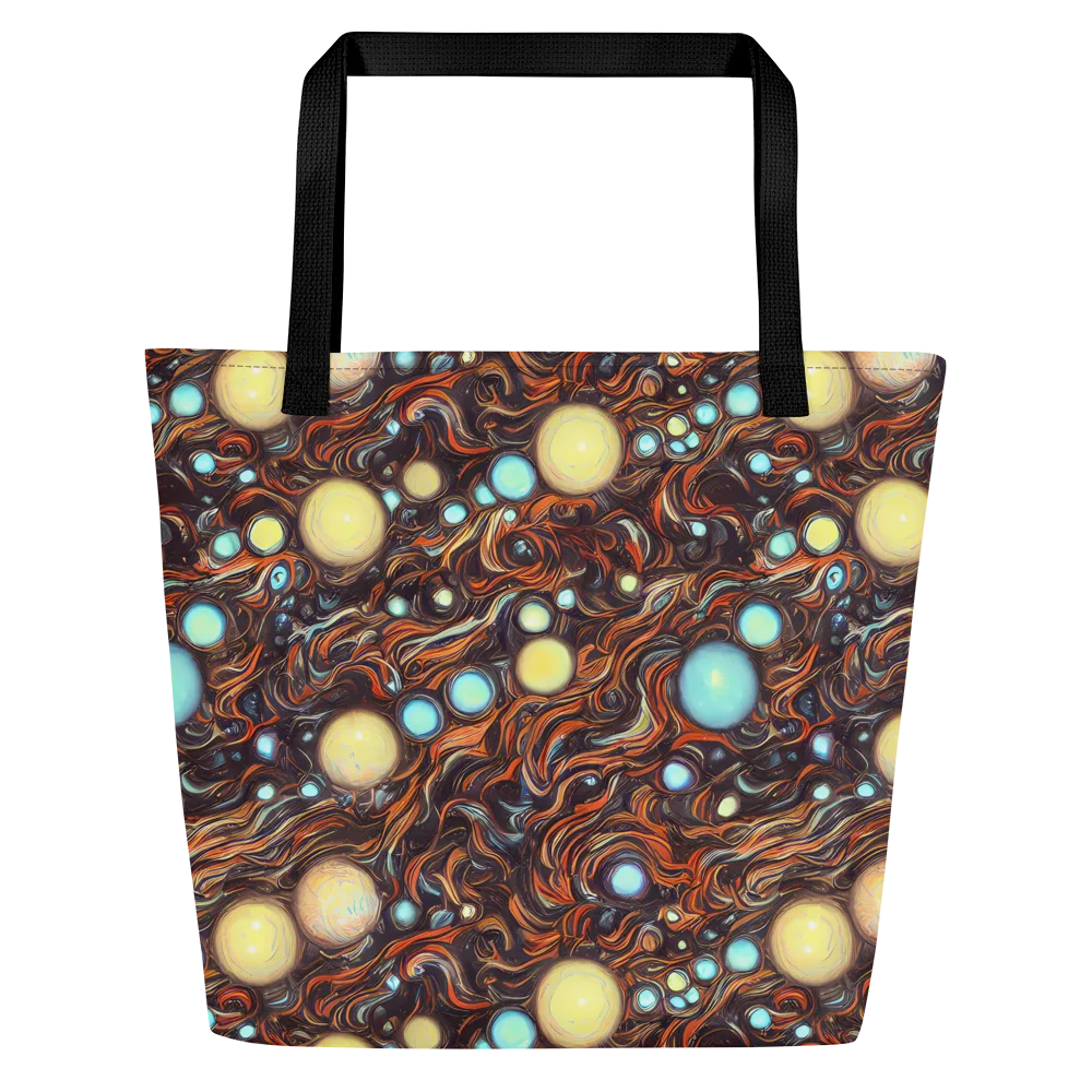 Molten Galaxies on Large Tote Bag W/ Pocket — Front
