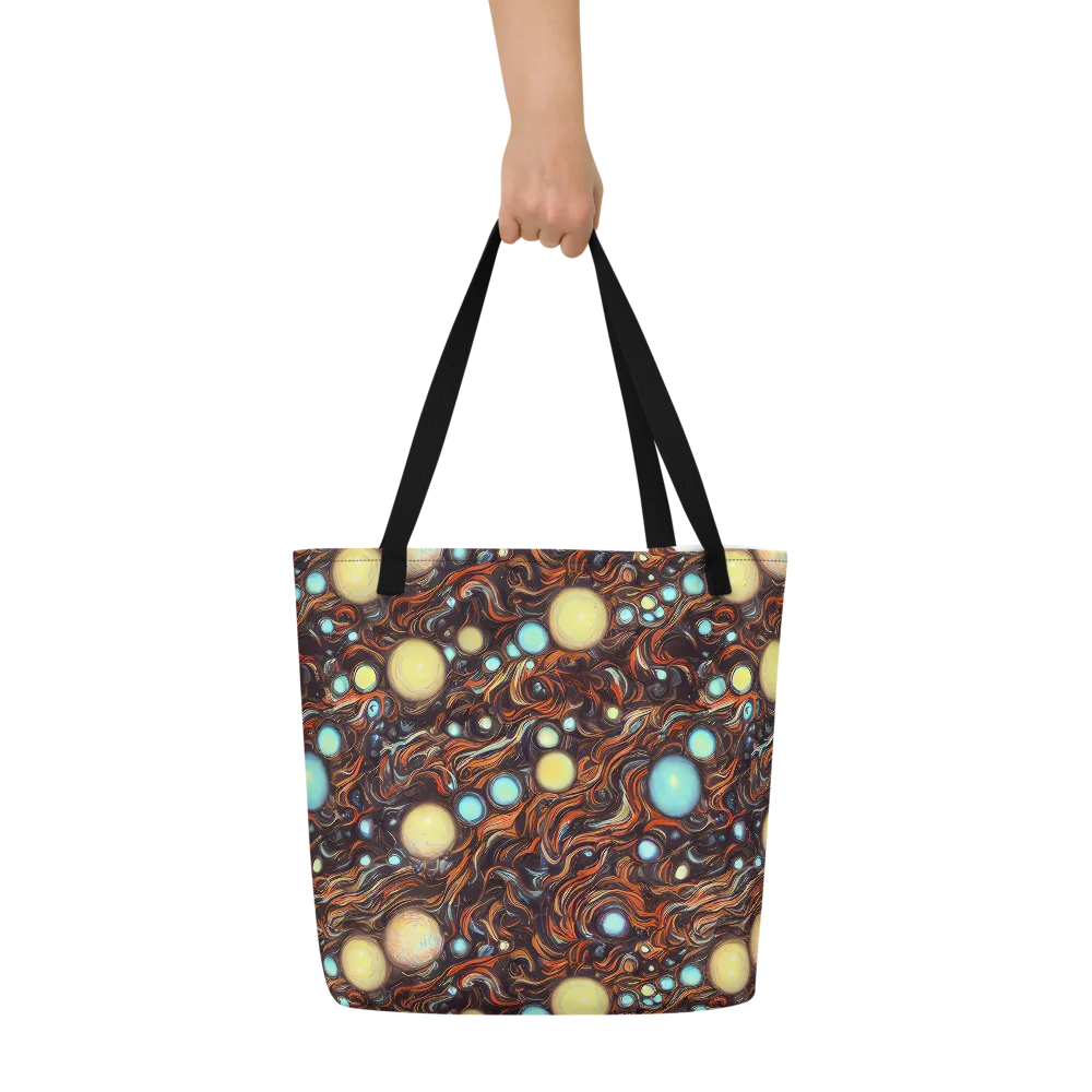 Molten Galaxies on Large Tote Bag W/ Pocket — Front