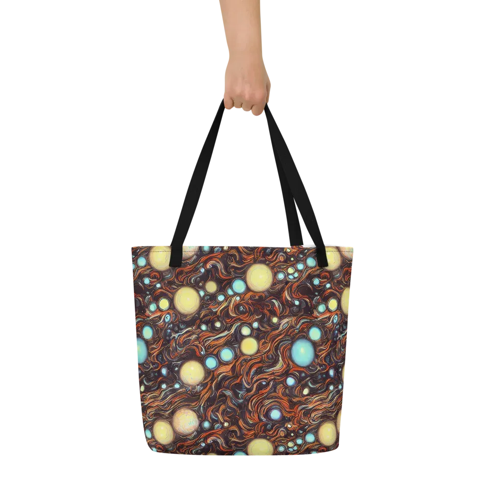Molten Galaxies on Large Tote Bag W/ Pocket — Front