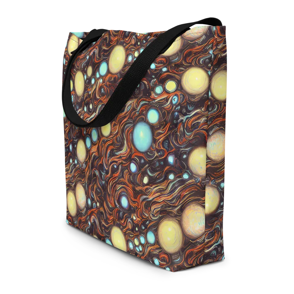 Molten Galaxies on Large Tote Bag W/ Pocket — Front
