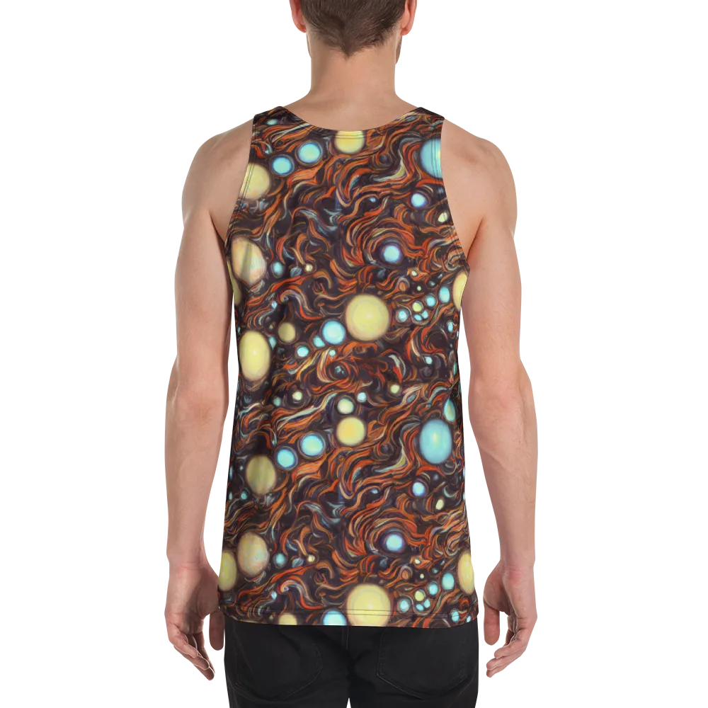 Molten Galaxies on Men's Tank Top — Back