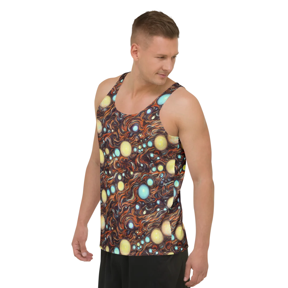 Molten Galaxies on Men's Tank Top — Left Front
