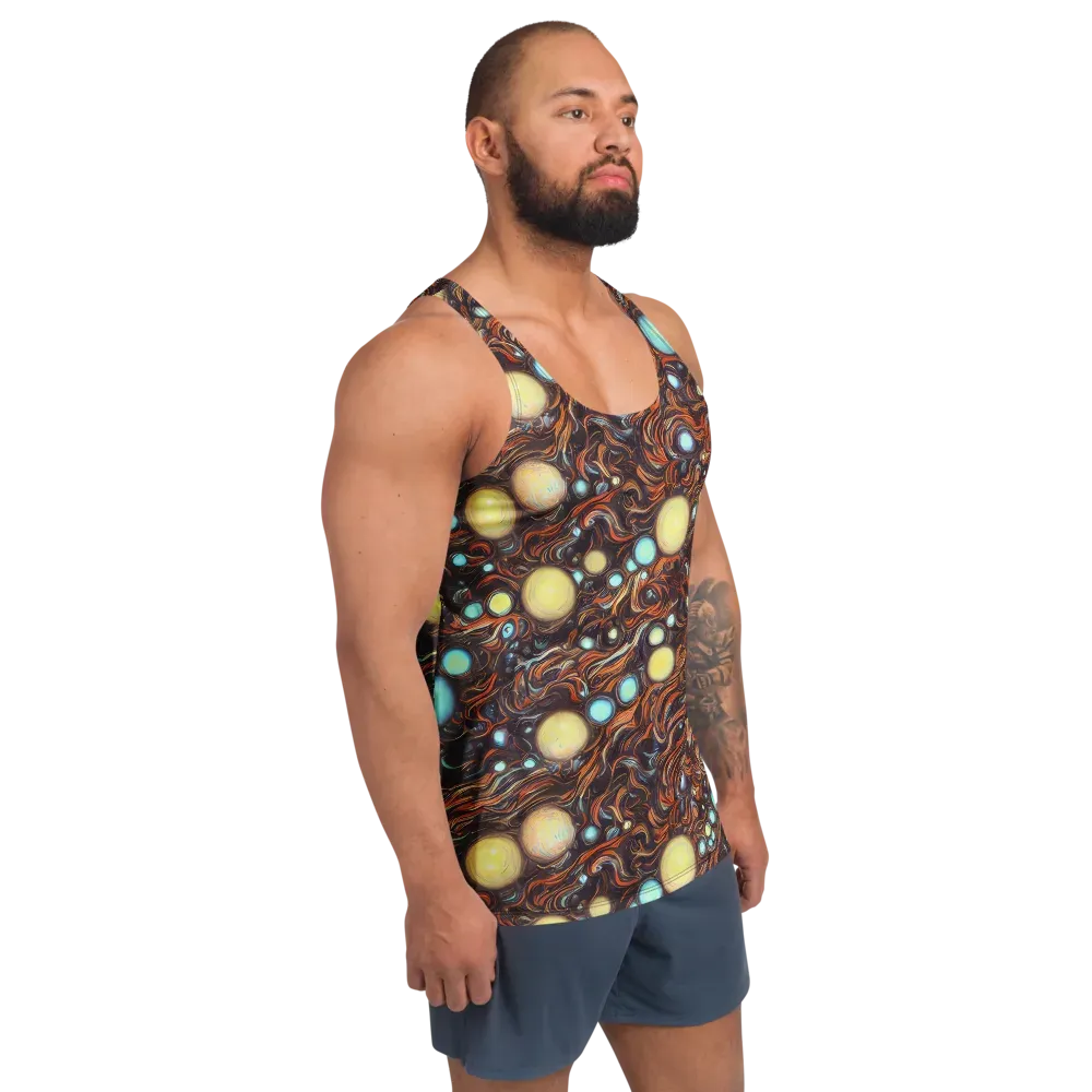 Molten Galaxies on Men's Tank Top — Right Front