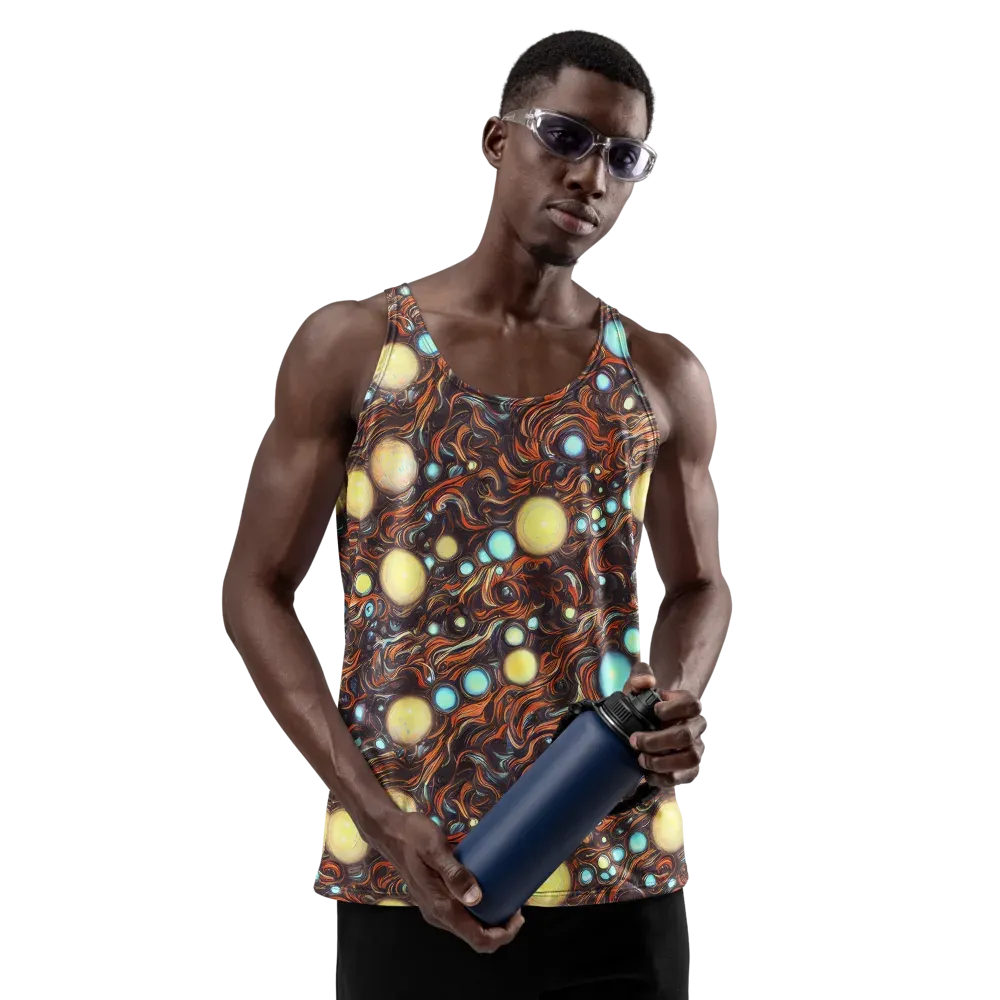 Molten Galaxies on Men's Tank Top — Front