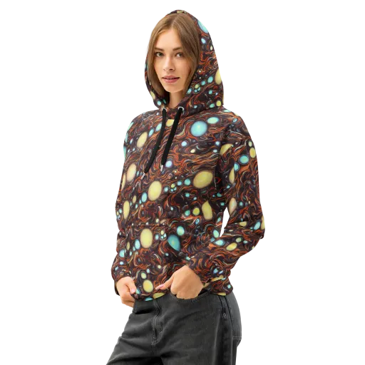 Molten Galaxies on a Cotton Hoodie