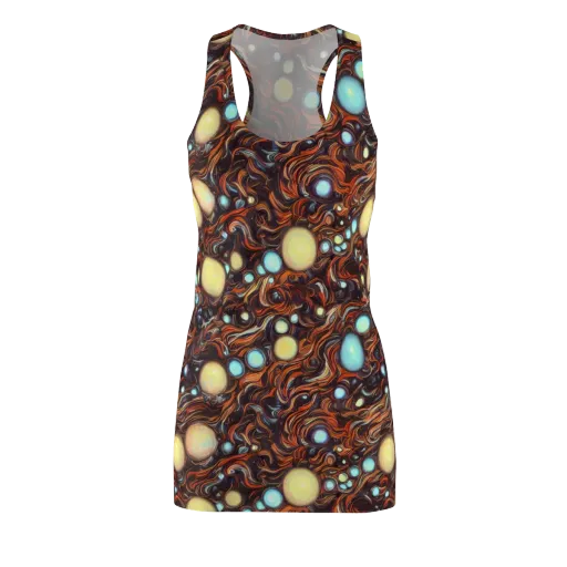 Molten Galaxies on a Racerback Dress