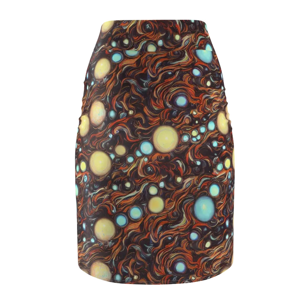 Molten Galaxies on Pencil Skirt — Back