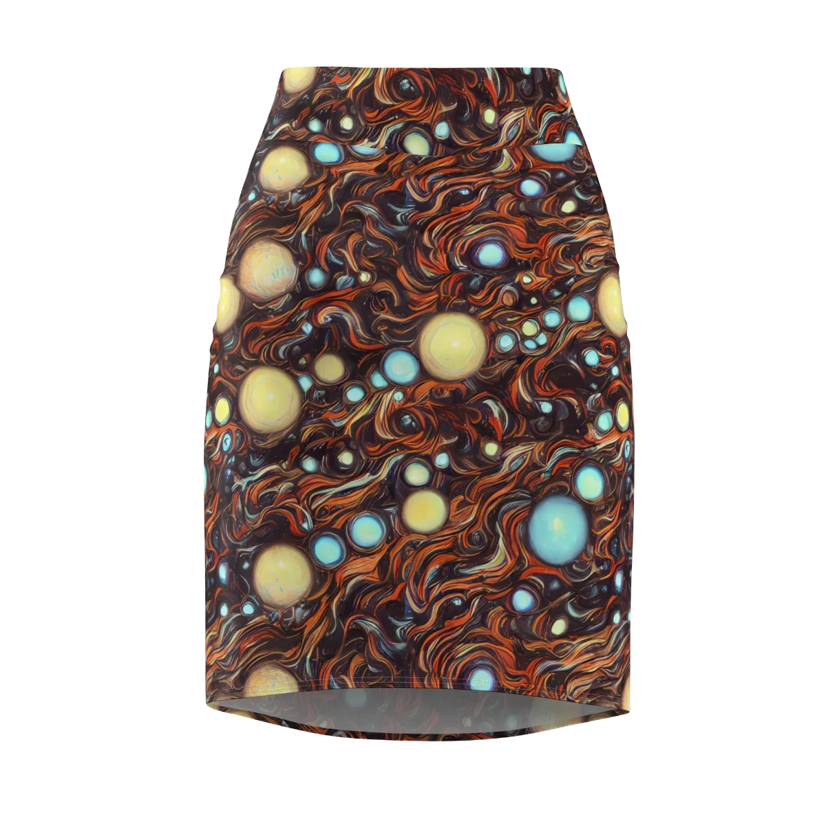 Molten Galaxies on Pencil Skirt — Front