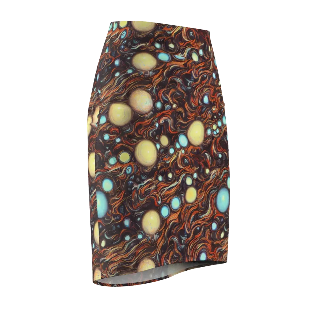 Molten Galaxies on Pencil Skirt — Front Side