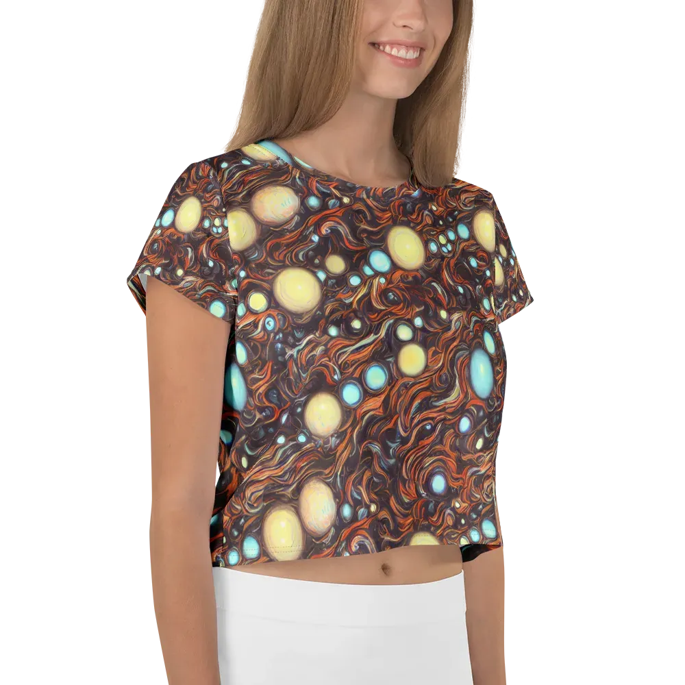 Molten Galaxies on Crop Tee — Right